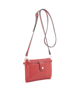 Double Compartment Small Crossbody Bag GS19696 RED